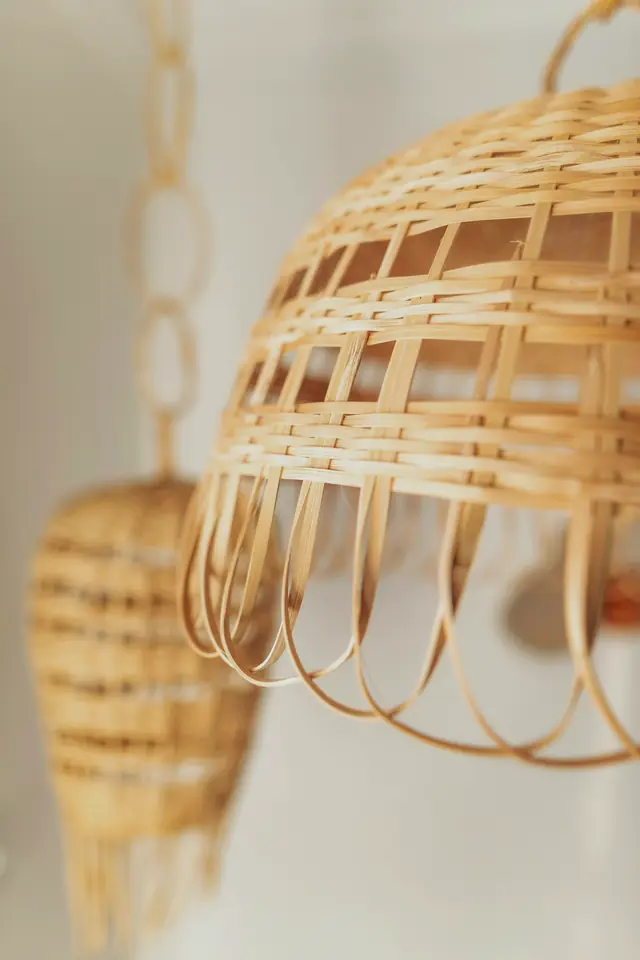 Le luminaire en osier